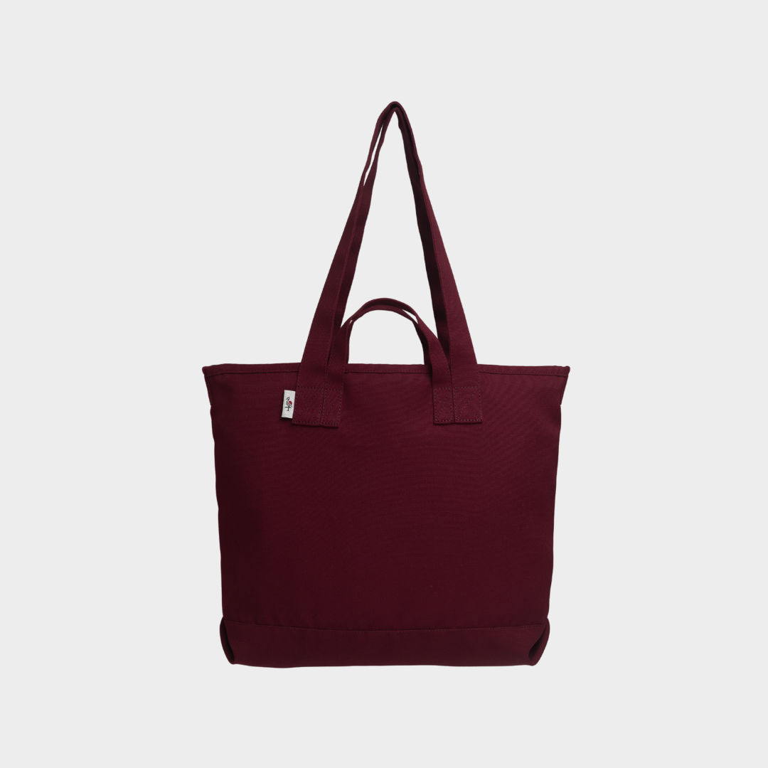 Ahona Tote Bag: Maroon