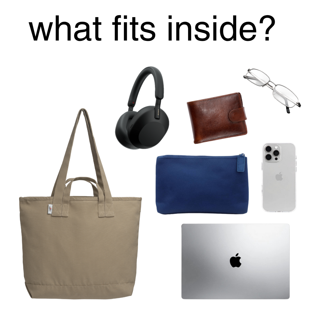 Ahona Tote Bag: Khaki