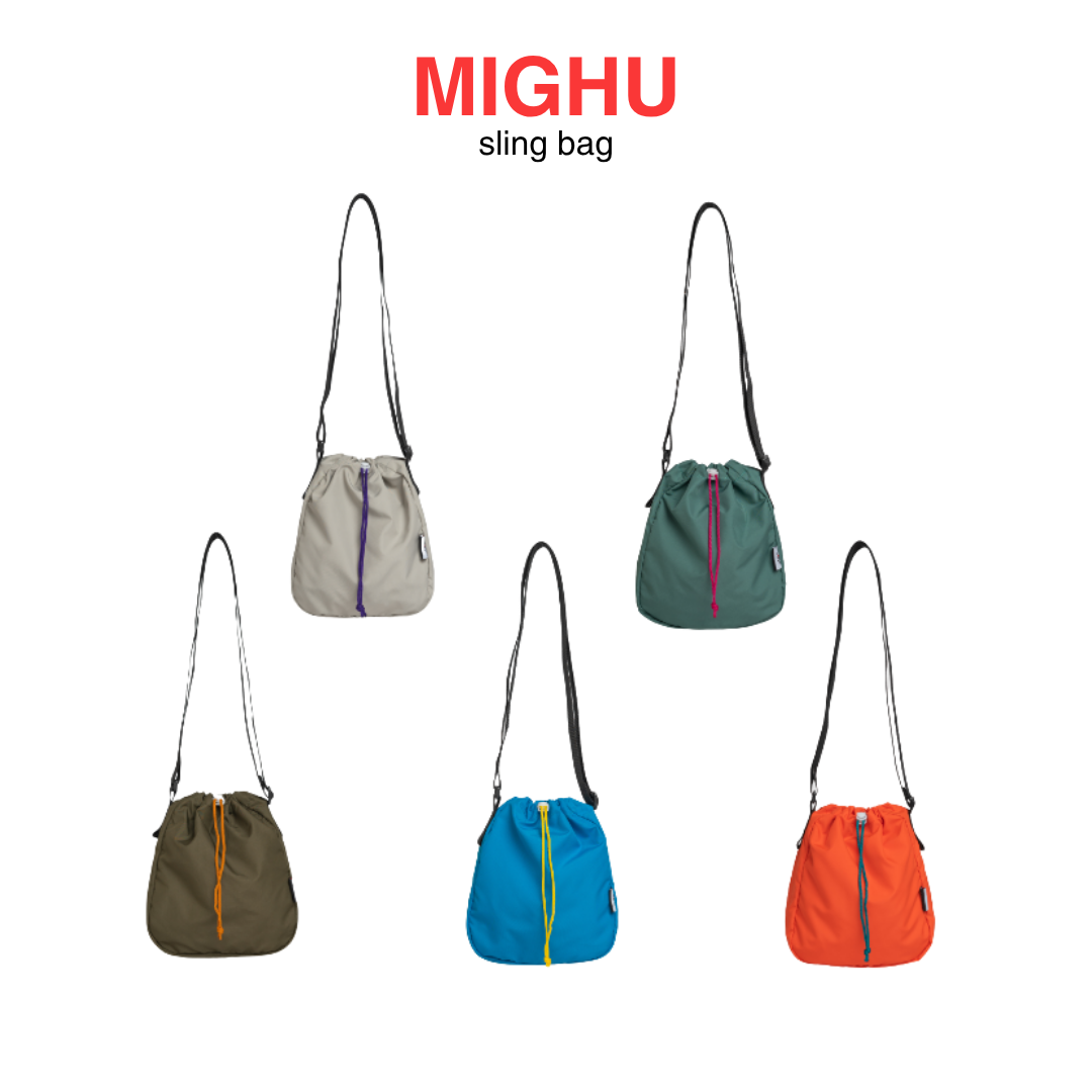 Mighu Sling Bag: Orange