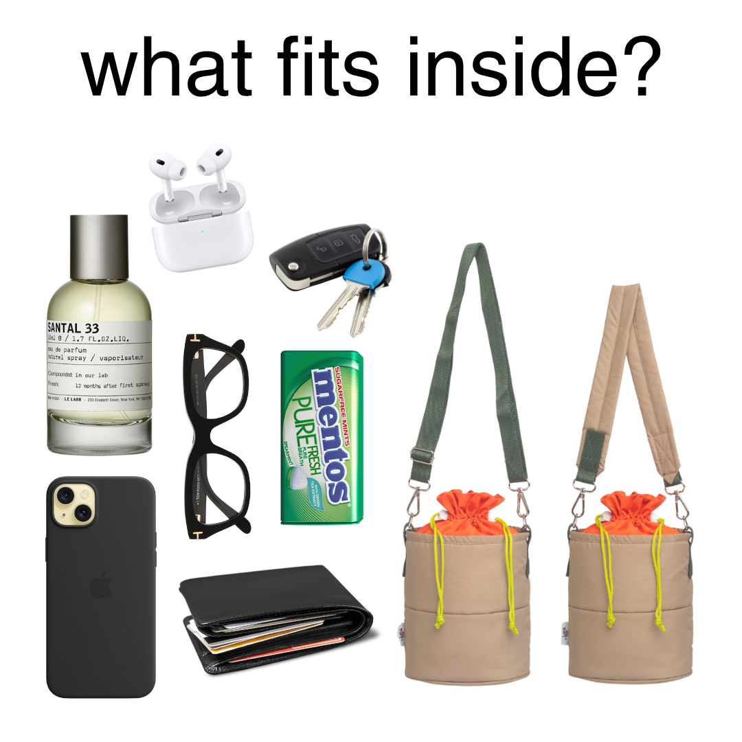 Paina Sling Bag: Khaki-Orange